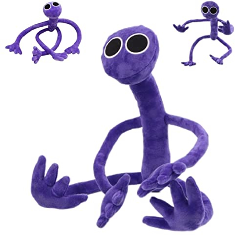 Rainbow Friends Plüsch,Rainbow Friends Kuscheltiere,Cute Rainbow Friends Plush Stuffed Toy für Fans und Freunde,Junge,Mädchen Geschenke(Purple)