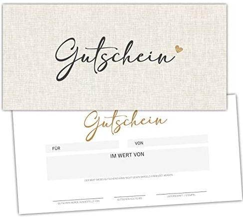 25 Blanko Gutscheine zum selbst Ausfüllen Nagelstudio Friseur Kosmetik Massage Wellness Fußpflege Gutscheinkarte Geschenkgutschein Gastro Gutscheine zum selber ausfüllen