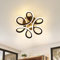 Homefire Deckenlampe LED Deckenleuchte Schwarz Klein Flurlampe 26 W Küchenlampe Modern Warmweiß Schlafzimmerlampe 3000K Geometrie Design Lampe für Flur Eingang Schlafzimmer Wohnzimmer Küche Studio