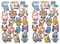 Oblique Unique® Eulen Aufkleber Set Uhu Sticker für Kinder Geburtstag zum Spielen Basteln Scrapbooking Kinderaufkleber für Jungs und Mädchen (Set 2-32 Eulen Sticker)