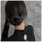 Yheakne Vintage U Form Haar Stick Pins Mond Haar Gabel Metall Lange Haarnadel Silber Minimalistisch Haar Bun Halter Stick Französisch Haarzubehör Für Frauen Und Mädchen