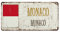 Monaco Flagge Metall Blechschild Monaco Vintage Metall Blechschilder Nationalflagge Stadt Souvenir Metall Blechschild Reise Geschenk Schild für Wohnzimmer Küche Veranda 30,5 x 15,2 cm patriotisches