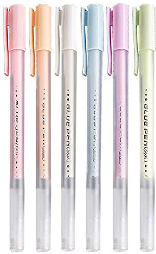 6PCS Stylo à Colle à Séchage Rapide,Colles adhésives Crafting colle liquide pour scrapbooking,stylos à Colle adhésif Quickie Stylo à Colle,Liquide Colle Stylo Adhésif Colle Stylos pour Scrapbooking