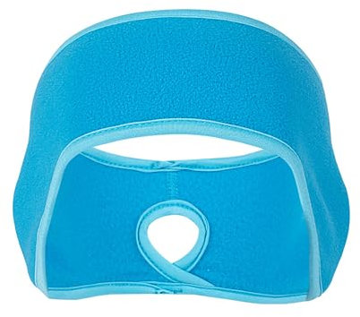 1PCS Fleece Ponytail Headband, Lightweight Winter Headband Ear Muff Polar Sport Band for Women Running Yoga Skiing Outside Sport Blue