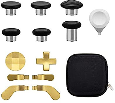 DAGIJIRD Control anticorrosivo Gamepad Swap Joysticks Paletas Pulgares Botón Set con D-Pad Paddles Accesorio para Xbox