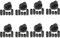 Oven Cooker Black Hob Flame Burner Hotplate Control Switch Knobs For Zanussi (Pack of 8)