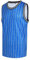DEHANER Blank Mens Basketball Jersey Mesh Training Practice Athletic Sports Shirts Team Uniforms Fans Outfits Tops, White Pinstripe-royal Blue Jersey, Medium