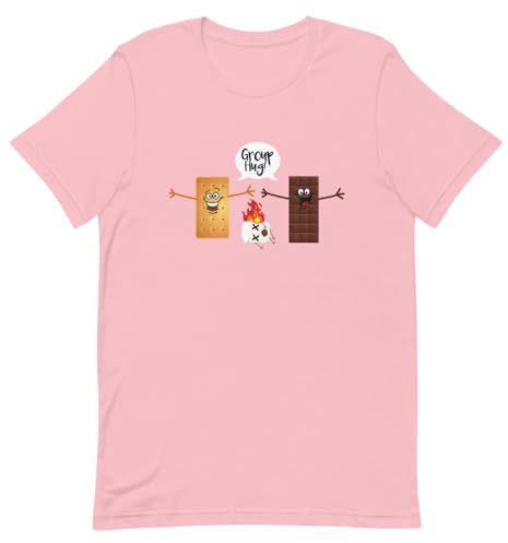 Funny Group Hug Smores Chocolate Marshmallow Unisex-T-Shirt, rose, S