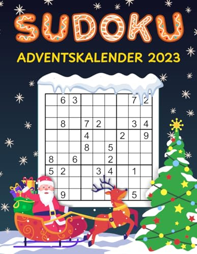 Sudoku Adventskalender 2023: Rätsel Adventskalender für Erwachsene mit 144 Sudokus von Leicht - Schwer