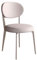 Runder Gepolsterter Moderner Stuhl Speisesaal Stuhl Schreibtischstühle Für Schlafzimmer Small Space, Küchenstuhl Mit Rückenlehne Und Metallbeinen,Restaurant Cafe Freizeitstuhl ( Color : White/B )
