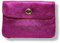Générique Porte Monnaie Femme Cuir Irisé Métalisé, Porte Carte Brillant, 3 Compartiments, Etui RFID (Fushia)