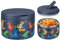 Itslife Thermobehälter für Essen 350ml Edelstahl Warmhaltebebehälter, Kinder auslaufsicherer Lunchbehälter mit Schnallenabdeckung, Weithals, Isolierung, geeignet für kaltes&heißes Essen Blau-KL