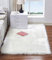 HARESLE Flauschiger Teppich Schlafzimmer, Kunstfell Teppich Wohnzimmer, Hochflor Waschbarer Teppiche, Moderner Weich Fell für Stühle Weiß Carpet（Weiß/120x160cm）