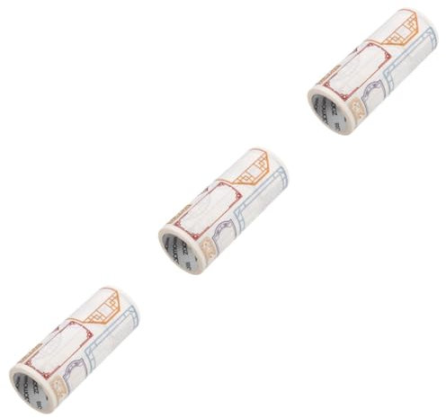 NUOBESTY Lot De 3 Rouleaux De Ruban Adhésif Décoratif Washi Style Chinois Pour Décorations De Scrapbooking
