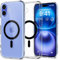 Spigen für iPhone 16 Hülle [Anti-Yellowing] Ultra Hybrid MagFit Case Handyhülle Transparent Dünn Slim Kompatibel mit MagSafe -Schwarz