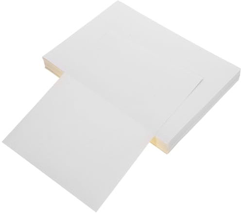 Sewroro 100hojas Papel De Impresión Adhesivo De Vinilo Papel Blanco Adhesivo De Vinilo Imprimible Para Impresora Para Proyectos De Arte y Manualidades