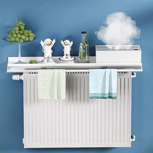 MTSYXYM Support radiateur,Etagere Radiateur sans Percer,Tablette Radiateur Flottante,Décoration de cloison au Dessus de hotte chauffante,pour Salon ou Chambre à Coucher.(40cm)
