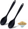 POHOVE 2 PCS Silicone Spoon,11inch Long Handle Mixing Spoons,Silicone Serving Spoon Nonstick Kitchen Spoon,Silicone Cooking Spoon,Heat-Resistant Cooking Spoons for Stirring Scooping and Mixing