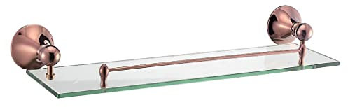 ABBNIA Shower Caddy Floating Shelves Bathroom Shelf Rose Gold Bathroom Accessories Shelf for Storage Cosmetics Shampoo Organizer Shelf Wall Mounted Kitchen Shelves Rac