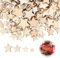 200 Stück Holzsterne Gemischt, Mini Holzsterne 10/12/15/20mm, Holzstern Streudeko, Holzsterne zum Basteln und Dekorieren, Kleine Holzsterne für Weihnachts Deko Ornamente Weihnachtsfeier Tischdeko