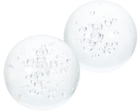 SEWOART 2pcs Bubble Glass Ball Orbs Decorative Balls for Fountain Garden Decor