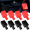 KUMSODE 8 Piezas Cubiertas de Terminales de Batería, Positivo y Negativo Tapas Protectora del Terminal de Batería Aislamiento Flexible Suave Car Battery Terminals Cover Para Moto Coche Camión