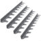 Lot de 4 cache-joints en silicone adaptables à toutes les configurations de cuisine (gris)