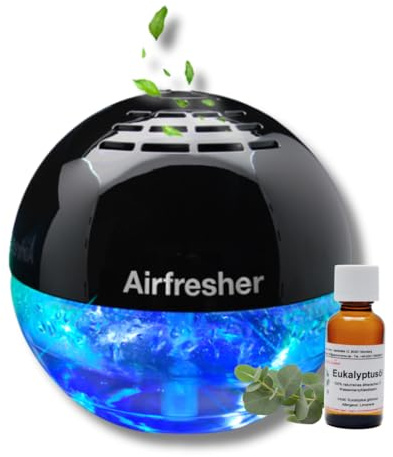 Aspira LURA Lufterfrischer mit Ionisator mit Eukalyptus Öl, Airfresher Bowl Duftzerstäuber für bis zu 200 m², Raumduftgerät ohne Farbstoffe, für Wohnzimmer, Büro und frische Raumluft