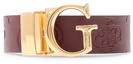 GUESS Gürtel Jena Adjustable And Reversible Pant Belt W95 Wine Multi weinrot schwarz kürzbar wendbar