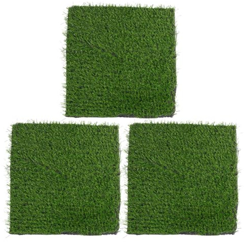 IWOWHERO 3 Stück Teiliges Waschbare Kunststoff nestmatten für Hühner Langlebige Fake Gras unterlage mit Luftzirkulation Geruchsneutral Geeignet für Legenester und Legeboxen