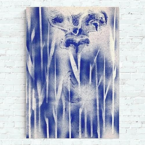 LHHJF LJHFA Yves Klein Poster Blaue abstrakte Wandkunst Yves Klein Leinwand Gemälde und Drucke Modernes Wohnzimmer Wohnzimmerdekoration Bild 40x60cmx1 Kein Rahmen