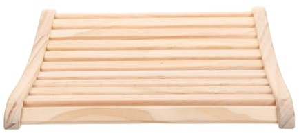 FOMIYES Coussin de Sauna en Bois Ergonomique pour Dossier et Appui-tête, Oreiller Cervical Résistant à L'humidité, Accessoire Léger pour Banc de Sauna Domestique et Professionnel, Soutien