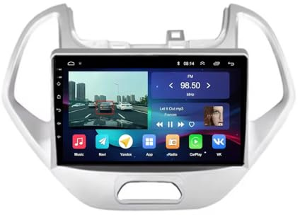 Car Stereo for Ford FIGO KA 2015-2020 Bluetooth/Mirror Link/Voice Control/Gps Navigation/Fm/Aux/Wifi Touchscreen Car Stereo Screen, 8 Core 6G+128G