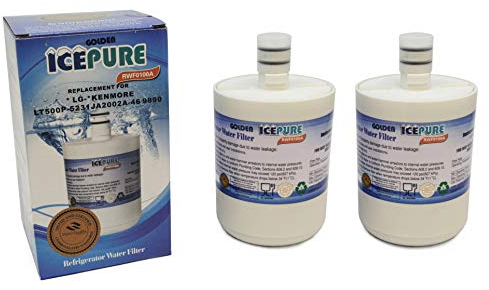 2 x IcePure RWF0100A LG LT500P Fridge Water Filter for LG LT500P 5231JA2002A