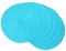SCF2017, 6 tovagliette rotonde in polipropilene intrecciato Sky Blue
