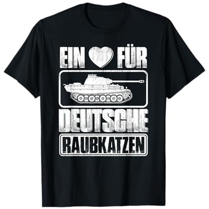 Panzerfahrer Deutsche Raubkatzen Panzer T-Shirt