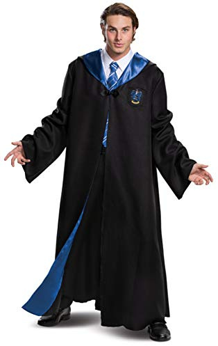 Harry Potter Robe, Deluxe Wizarding World Hogwarts-Haus-Themen-Bademantel für Erwachsene, Filmqualität, Kostümzubehör