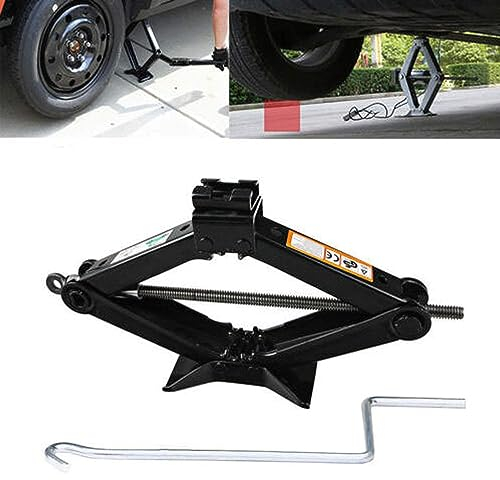 Feidak 2 Tonnen Scherenwagenheber mit Kurbel Höhe von 90mm bis 385mm für Opel Corsa/Astra/Zafira/Insignia/Meriva