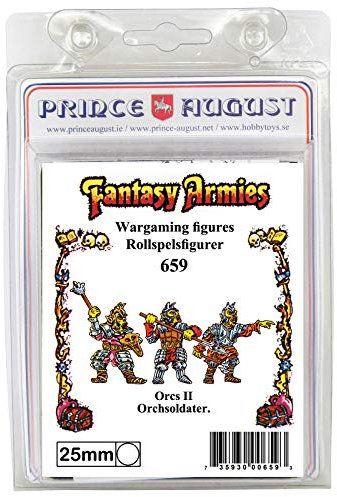 Unbekannt Prince August Hobby Gießform – 3 x Fantasy 25 mm Orcs PA659