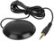 Qiilu Micro omnidirectionnel Jack Microphone de 3,5 mm Microphone d'ordinateur de Bureau Portable pour l'enregistrement de conférence vidéo