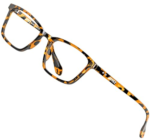 ATTCL Unisex blaulichtfilter brille zum Blockieren von UV-Kopfschmerz ohne sehstärke Computerbrille BL5577 Leopard