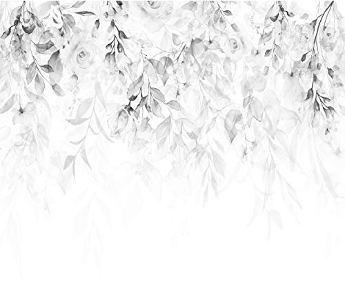decomonkey - Papier Peint Panoramique Fleurs Rose 250x175 cm - Décoration murale moderne – Tapisserie décorative pour chambre salon - Fleurs nature plantes roses