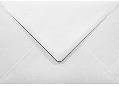 Netuno 100 Briefumschläge Weiß gerippt DIN B6 12,5 x 17,5 cm 120g Aster Laid White elegante Briefhüllen strukturiert edle Briefkuverts mit Struktur für Einladungskarten Geburtstagskarten