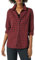 Amazon Essentials Chemise en Flanelle à Carreaux Légère, Manches Longues, Coupe Classique Femme, Noir Rouge À Carreaux Petit, M