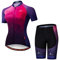 Maillot de cyclisme à manches courtes pour femme - Séchage rapide - Respirant - Haut de vélo
