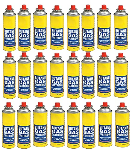 Aspect Camping Gas, Canisters for Camping Stove, Butane Gas Perfect Suitable for Portable Stove, BBQ, Gas Heaters, Blow Torches Safe and Secure Bottle (Pack of 24)