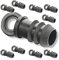 Suinga Pack 10 Tapón Riego por Goteo 16mm | Tapón tuberia 16 mm | Tapon Goteo para Manguera de Riego 16mm, negro