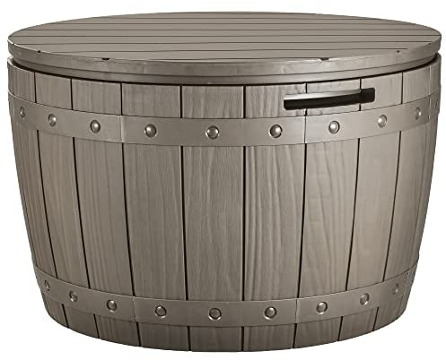 YITAHOME Arcón de Ordenación Exterior 127L, Caja de Almacenaje de Jardín para Exteriores Muebles de Patio Piscina Material