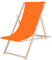 SPRINGOS Chaise Longue Pliante en Bois Massif pour Jardin et Petit Balcon système de sécurité 3 Positions Chaise Longue Pliante en Bois avec Tissu