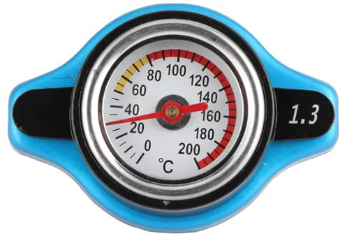 Thermostatischer Kühlerdeckel mit Temperaturanzeige Universeller Kühlerverschlussdeckel Wassertankdeckel Auslaufsicher(Small 1.3bar)